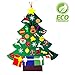 3FT Felt Christmas Hanging Tree Set with 30 PCS Ornaments for Xmas Gifts New Year DIY Door Wall Velcro Decorations Handmade Kids,Toddlers, Offices, Homes and Schools
