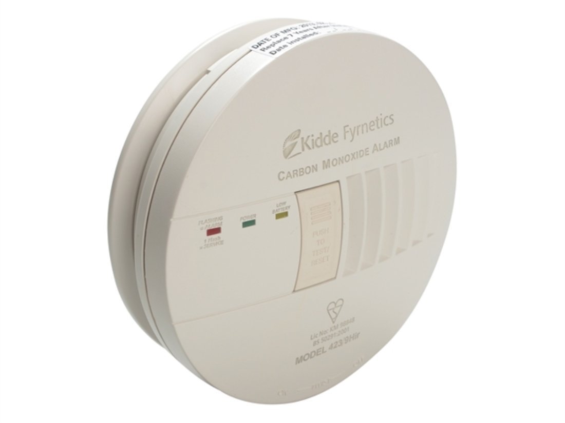 Kidde 4MCO Carbon Monoxide Alarm - Hard Wired - Mains Powered - 230v
