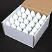 Novelty Lights 25 Pack C9 Ceramic Outdoor Christmas Replacement Bulbs, White, E17/C9 Intermediate Base, 7 Watt