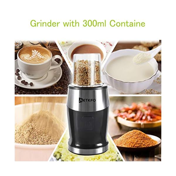 Blender-Smoothie-Maker-AETKFO-700W-Food-Processor-Mixer-3-in-1-Electric-Personal-Blender-Smoothie-BlendersChopperGrinder-Ice-Crusher-15L-Jug-Food-Container-570ml-Sports-Bottle-BPA-Free Blender Smoothie Maker, 700W Food Processor Mixer 3-in-1 Electric Personal Blender Smoothie Blenders/Chopper/Grinder Ice…