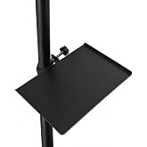 Drum Accessory Tray with Clamp, Percussion Table for Drum Set, Microphone Stand Tray, Clamp-On Drum Shelf, Adjustable Holder for Drumsticks, Headphones, Phones &amp; Accessories, 5.5 x 8 inch