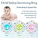 Baby Swimming Ring Floats with Safety Seat Double Airbag Swim Rings for Babies Kids Swimming Float Baby Floats for Pool Swim Training Aid Kids PVC Pool Floats for Toddlers of 6-24 Months - Blue
