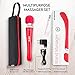 Cordless Magic Massager Wand with Storage Case Original by OOSHA | 8 Speeds & 20 Vibrator Patterns | Handheld Therapeutic Body Massage Tool | Powerful Vibration | USB Rechargeable