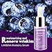 Blueberry Face Skin Care Hyaluronic Acid Serum Essence Oil for Moisturizing Reduces Fine Lines Firming Skin (Blue)