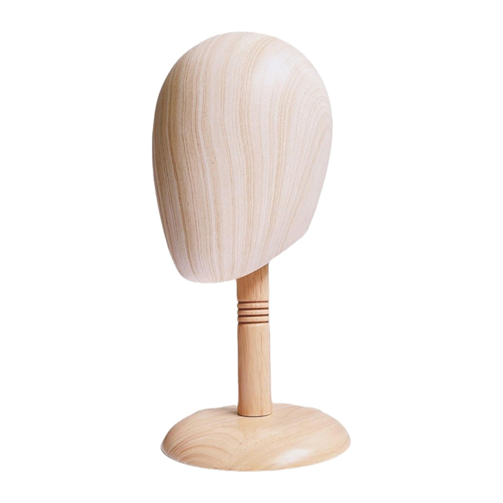 Magideal s Display Model Stand Head Hat Display Stand Holder Professional Wooden Base Mannequin Head Stand for s Hat Rack for Props Shopping Mall Caps and s