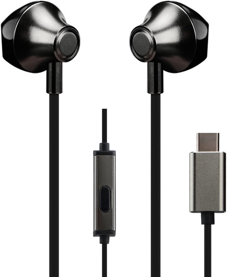 Anskp USB Type-c Earphone, In-Ear USB C Earphone with Phone Call & Music Control for type-c smartphone,Super Bass and Waterproof type-c Earphone For HTC,Huawei,Google Pixel 1,2,3XL,Samsung