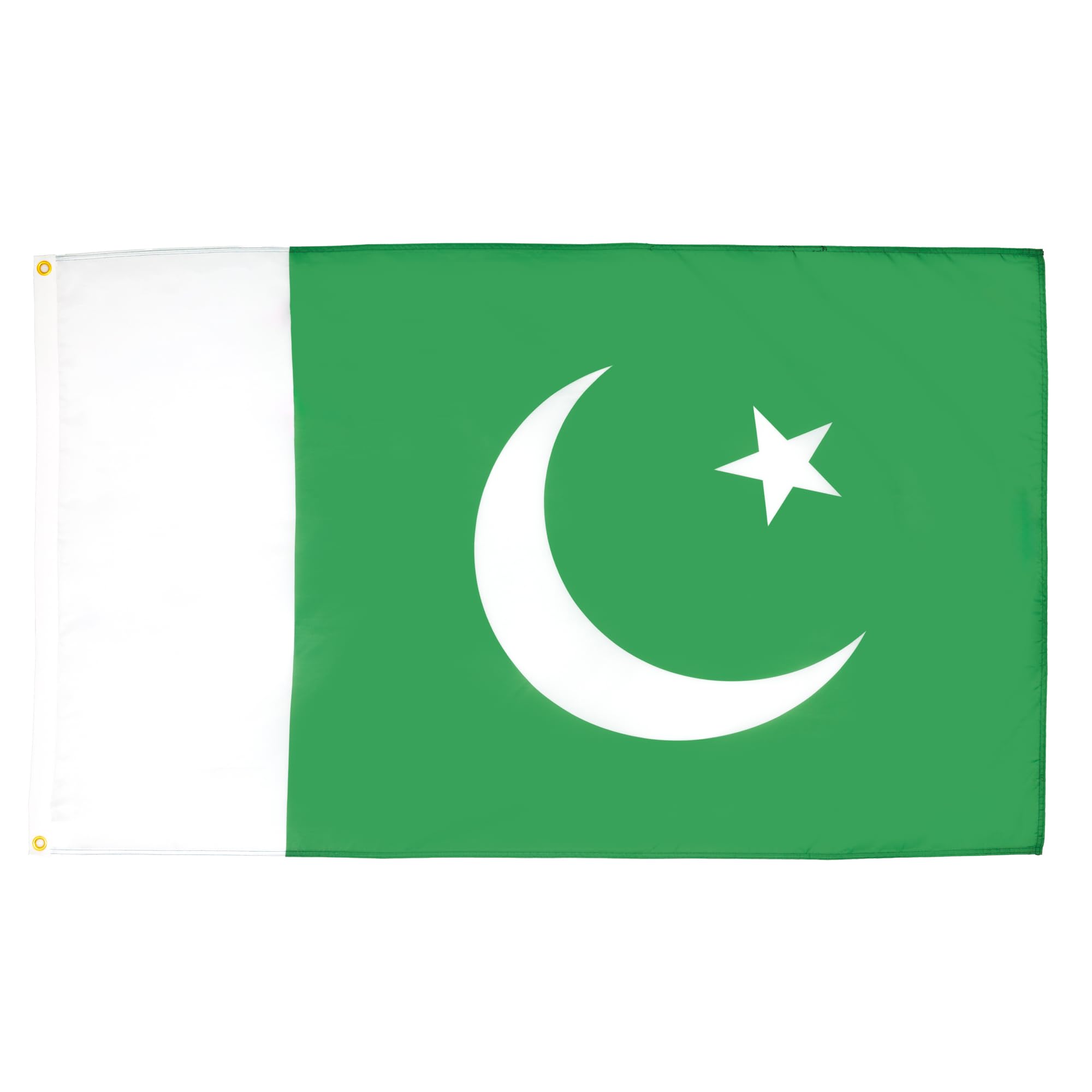 AZ FLAG - Pakistan Flag - 3x5 Ft - Light Polyester Pakistani Banner with Two Brass Eyelets - Fade Resistant - Vivid Colors - 3' x 5' Feet - 150x90 Cm — image 1