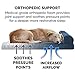 Furhaven Pet Dog Bed | Deluxe Orthopedic Faux Fleece & Corduroy Chaise Lounge Living Room Couch Pet Bed w/ Removable Cover for Dogs & Cats, Navy, Largethumb 4