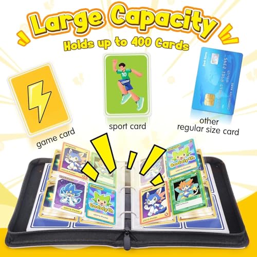 Álbum Colecionador De Cartas Organizador 400 Cartas