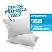 Queen Pillows 2 Pack - Fine Microfiber Fabric Filled with Premium Super Plush, Soft and Fluffy Poly Fiber Fill - Hypoallergenic, Dust Mite Resistant - 100% Satisfaction Guarantee - Crafted in USA
