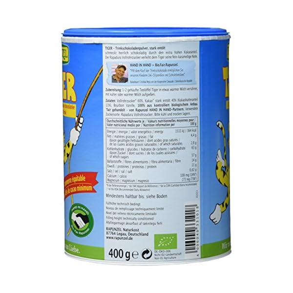 Rapunzel Tiger Trinkschokolade HIH Bio, 400 g – Bild 3