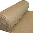 AK TRADING CO. 90-Inch Wide Natural Burlap Fabric - Perfect for Weddings, Events, Home, Crafts, Gardening - 90" Wide x 1 Yard