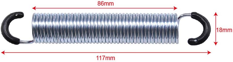 Fromann 2 Piece 4-1/2" Springs Replacement for Recliner Chairs and Sofas 117 mm, Silver, 117 mm - 2 pieces - Image 3