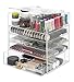 Whitmor 5 Tier Extra-Large Cosmetic Organizer and Jewelry Storage Display Case - Easy Clean Acrylic