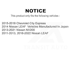 Front Disc Brake Rotors Pair For Nissan NV200 LEAF