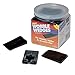 Wobble Wedge - Soft Black - Restaurant Table Shims - 30 Piece Jar primary