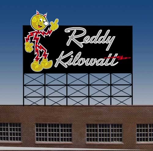 3681 Large Model Reddy Kilowatt Animated & Lighted Sign by Miller Signs
