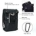 Nylon Cell Phone Shoulder Holster for iPhone 14 Pro Max Case 13 Pro Max Samsung Galaxy S22 Ultra S23 Ultra Multi-pocket Crossbody Phone Bag Purse for Men Women, Belt Loop Clip Pouch Wallet, black