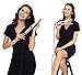 Ceramic Tourmaline Flat Curling Iron - Argan Oil Round Edge 3D Floating Plates Hair Straightener with 450℉ High Heat 10s Heat Up Auto Shut Off