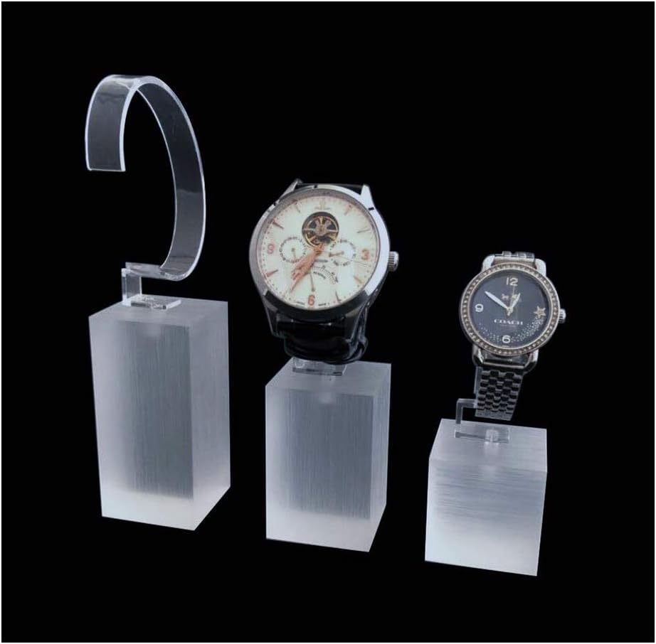 Glossy Acrylic Display Stands for Jewellery Watch Store Trade Show Premium Quality Block (Watch Stands)