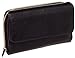 Mundi Womens My Big Fat Safe Keeper RFID Clutch Wallet w/Calculator (Black w/Gold Accents)