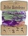 Natural Life Bandeau Tie Dye Band, Orange/Purple/Green