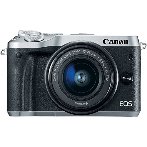 Canon-M6-EOS-242MP-Mirrorless-Digital-Camera-with-EF-M-15-45mm-IS-STM-Lens-Silver-64GB-Extreme-SDXC-Memory-UHS-I-Card-Accessory-Bundle