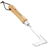 Berry&amp;Bird Crack Weeder, Crevice Weeding Tool, 11.2" Garden Manual Weeder | L-Shaped Side-Walk Weed Puller Spatula, Grass Cutter Knife, Weeding Sickle for Garden Lawn Yard Patio Terrace Paving Moss
