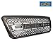 EAG Front Replacement Grille Upper Full Black Grill Fit for 04-08 Ford F-150