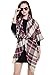 Women Winter Plaid Tartan Soft Scarf Large Blanket Scarf Wrap Shawl