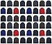 48 Pack Winter Beanies, Bulk Cold Weather Warm Knit Skull Caps, Mens Womens Unisex Hats