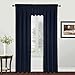 United Curtain Metro Woven Straight Valance, 54 by 16-Inch, Navy
