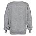M1stwish Womens Oversized Ladies Chunky Jumper Sweater Top Gray Size 8/10