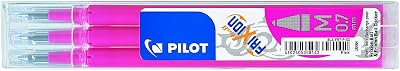 Pilot Frixion Refills 0.7mm Pink Pack of 3