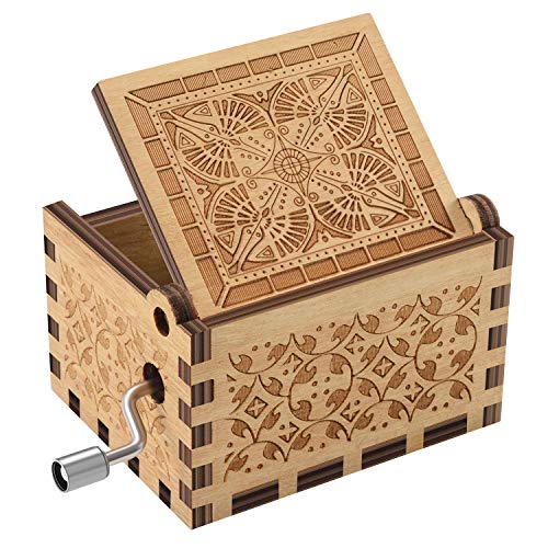 You are My Sunshine Wood Music Boxes,Laser Engraved Vintage Wooden