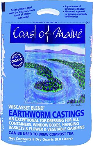 Coast of Maine Earthworm Castings 8QT. Wiscasset Blend