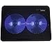 Laptop Cooling Pad with 2 LED Fans by LotFancy - Ultra Slim Portable Chill Mat for 13 to 15 Inch Computer, Dual USB Ports