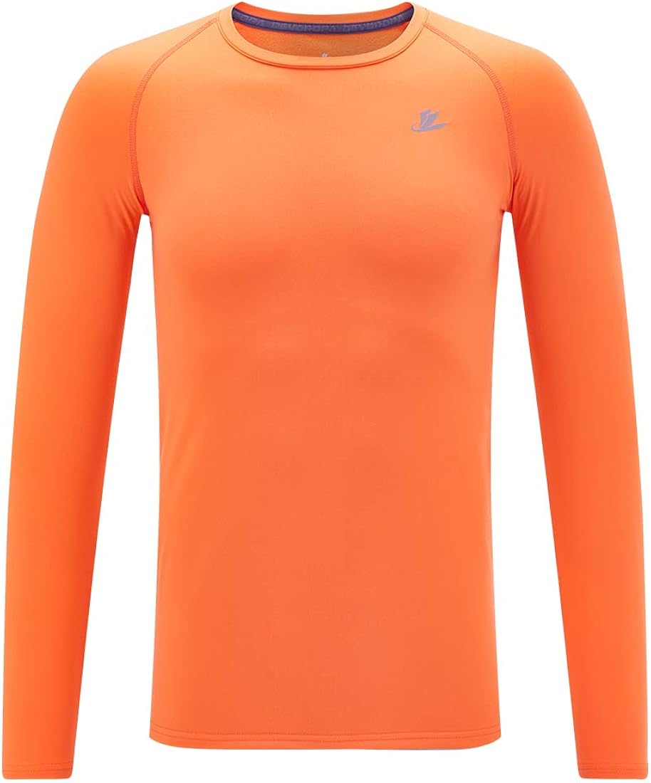 Devoropa Youth Boys Compression Shirt Long Sleeve Football Baseball Undershirt Quick Dry Sports Baselayer: Clothing