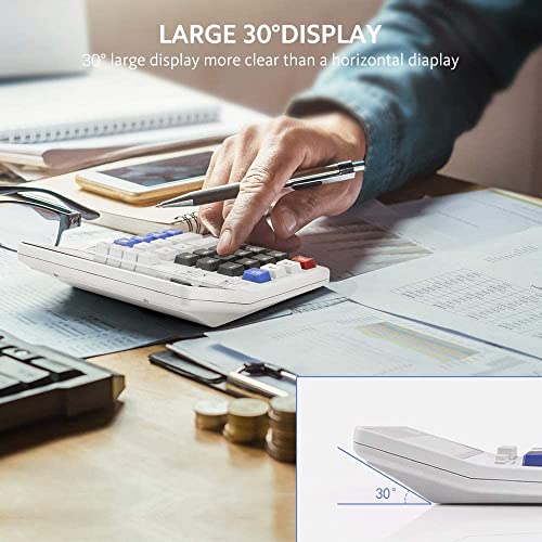 Calculator,ONXE Standard Basic 4 Function Desk Calculator, Dual Power