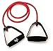 Valeo 4-Foot Medium Resistance Tube With Cushion Foam Handles And Exercises Included To Improve Balance, Coordination, Flexibility, and Strength, VA4517RE,Red