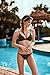 Jaci.Vela Women's Fashion Bikini Set Solid Color Two Piece Swimsuit,US4-6=Tag Size M,Olive Green