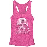 Star Wars Junior's Vader I Find Your Lack Of Faith Disturbing Graphic Tank, Pink Heather, Medium