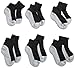 Jefferies Socks Boys 2-7 Seamless Sport Quarter Half Cushion 6 Pack Socks
