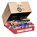 Variety Fun Office Snacks (100 Count) - Bulk Cookies, Chips, Crackers, Candy, Mixed Bars Variety Pack (Include Display Stand)