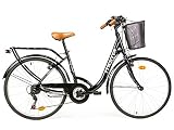 Moma - Bicicleta Paseo Citybike SHIMANO. Aluminio, 18 velocidades, ruedas de 26'