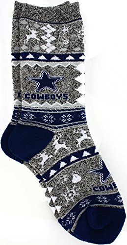 For Bare Feet Ugly Christmas Holiday Sock - Dallas Cowboys