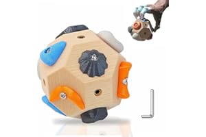 WADY Handcrafted Boulder Block - 3D Rock Climbing Holds Training Ball for Finger Strength & Grip Training | Portable Climbing