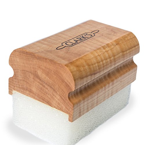 CLARK'S Oil & Wax Large Block Applicator | Maple Construction | Applicator for Butcher Blocks and Chef or Restaurant Counter Tops