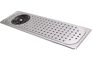 Pitcher Rinser, 304 Stainless Steel Kitchen Sink Glass Rinser with Spray, Drain and Drip Tray, High Pressure Cup Washer Glass