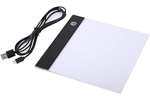 LED Tracing Light Box Board A5 Art Drawing Copy Pad Optical Clear Drawing Adjustable Brightness for Tracing Diamond Painting 